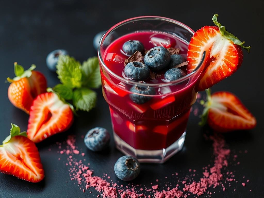 Elixir de juventud con bayas y cacao